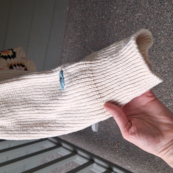 Free People Granny Square crochet oversized sweater size Large - Picture 7 of 13